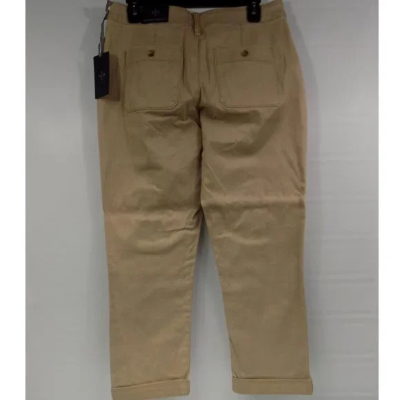 NYDJ Not Your Daughters Jeans Reese Relaxed Chino Pant Size 6P Quicksand NWT - Picture 5 of 12